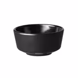 (6 szt.) Miska bufetowa okrągła - FLOAT - Melamina - 0,45l - Ø 130mm - Czarny