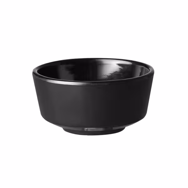 (6 komada) Posuda - FLOAT - Melamin - 0,45 litara - Ø 130 mm - Crna boja