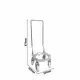 Ketel-transportwagen - 335x420mm - met handgreep - passend voor PLRM40H & PLRM60H
