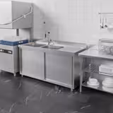 Lavello armadiato ECO - in acciaio inox - 2000x700mm - 2 vasche
