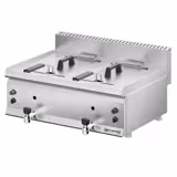 Gas Doppelfritteuse - 8+8 Liter - 12 kW - mit Ablasshahn