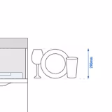 ELECTROLUX | Πλυντήριο ποτηριών διπλού τοιχώματος - Ψηφιακό - 3,3 kW - με απορρυπαντικό, ενίσχυση ξεβγάλματος & αντλία αποστράγγισης
