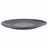 (6 pcs) Plate - flat - LOOPS | - Melamine - Ø220mm - Blue/Grey