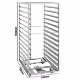 Chariot à plateaux - pour 14 plateaux - EN 600x800 - compatible avec EBORM & GBORM