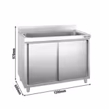 Lavello PREMIUM - 1200x600mm - con 1 vasca