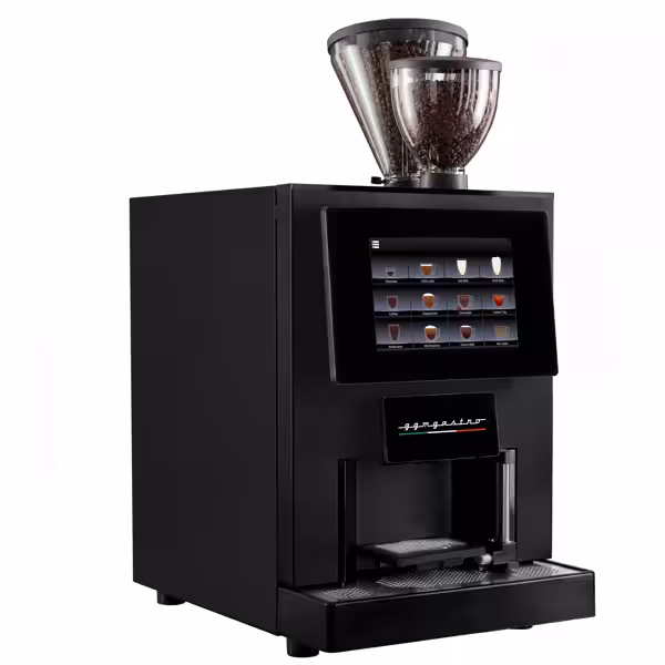 Espressor super-automat profesional - 30 programe - ecran tactil 10 inchi - 2 recipiente pentru boabe & 3 recipiente pentru pulbere