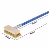 Temizlik Fırçası - 200x1590x60mm - mavi eloksallı alüminyum sap, pirinç kıllar, Kazıyıcı - CE - ile pizza ve elektro fırınlar için
