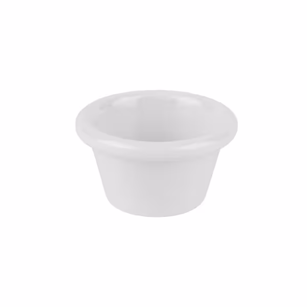 (24 stuks) Dipschaaltje - CASUAL - Melamine - 80ml - rond - Ø80mm - Wit