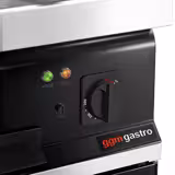Commercial Electric Griddle - 8.0kW - Ribbed Plate - Cooking area: 395x535mm - with Cabinet Base - 1 Door