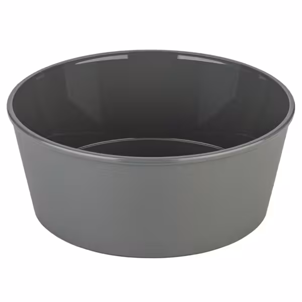 (12 szt.) Miska bufetowa okrągła - Tworzywo sztuczne (recyklingowalne) - 1,3l - Ø 182mm - Szary - pasuje do MWDSTK1300
