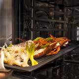 Commercial Combi Steamer/Grill Plate GN 1/1 – Non‑Stick Cast Aluminium, Ridged – 530×325×20 mm