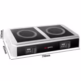 Indukční varná deska 6 kW - 2 plotýnky