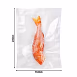 (1000 adet) Pişirme Vakum Torbası - Düz - 150x200mm - Şeffaf