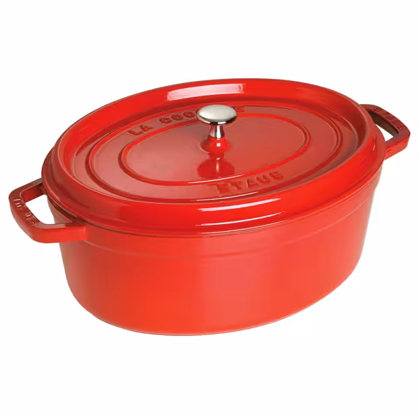 STAUB | LA COCOTTE - Kookpot - Ovaal - 230mm - Gietijzer - Kersenrood