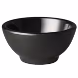 (6 pcs) Dipping Pot - PURE - Melamine - 90ml - round - Ø90mm - Black