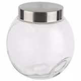 (6 pz) Barattolo vetro - 2,2l - Trasparente - con tappo a vite ermetico