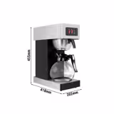Καφετιέρα φίλτρου - 1,8 λίτρα - με παραγωγή 100 φλιτζάνια/ώρα - περιλαμβάνει 2 γυάλινες κανάτες 1,8 λίτρα