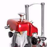 Affettatrice a volano manuale Professionale - Lama Ø300mm - Rosso - con piedistallo