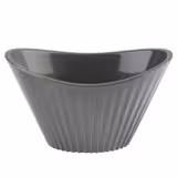 (48 stuks) kom - MINI - Melamine - 70ml - 95x55mm - Diepte: 55mm - met handgrepen - Grijs