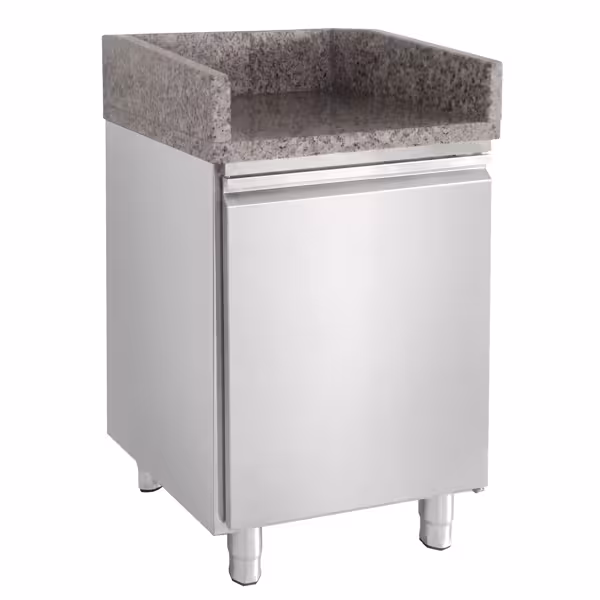 Kassa-sectie & 1 deur - 500x700mm - RVS