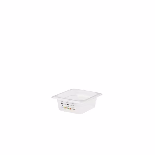 (6 piezas) CAMBRO | SafeTrak - Contenedores de polipropileno GN 1/6 - Lechoso - Altura: 65mm