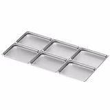 (6 pieces) – Stainless Steel Gastronorm Pan GN 2/1 – Height 65 mm
