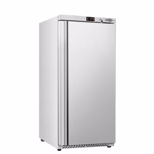 Voorraadkoelkast RVS ECO - 600l - met 1‑deurs dichte deur & 4 roosters - binnenzijde kunststof