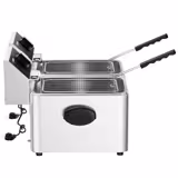 Frytownica elektryczna dwukomorowa nastolna - 4+4L - 5kW