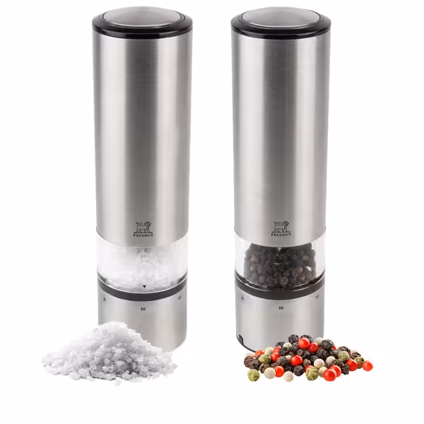 PEUGEOT | ELIS SENSE - Electric Salt & Pepper Mills - Aluminum - Height: 200mm