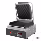 Klämgrill - 1,8 kW - Digital - räfflad top och botten - Grillyta: 230x220mm