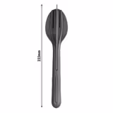 (30 pcs) Reusable Cutlery Set - 3-piece - Grey