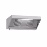 Wandafzuigkap RVS - 900mm diep - 1400mm - zonder motor - met 2 labyrintfilters en verlichting