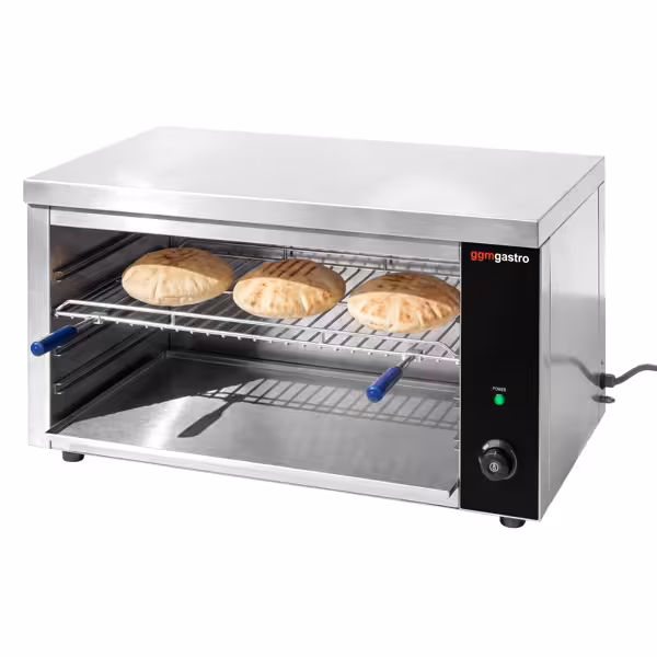 Elektrische salamander PRO - 3,6kW - 230V - In hoogte verstelbaar grillrooster