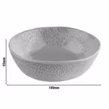 (6 pezzi) Ciotola - FOOTMARK - Melamina - 0,6 litri - Ø 180mm - Bianco