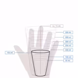 (1000 Stück) Pappbecher - 150ml - Ø 80mm - Braun