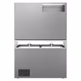 Congelatore murale espositivo per supermercato - 2 porte - incl. isola surgelati - Grigio