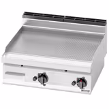 Gasbakplaat - 13,8kW - 1/2 glad 1/2 geribbeld - Bakoppervlak: 795x500mm