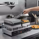 Waffeleisen - Doppelt - Manuell - 4 kW - Form: 2 Brüsseler Waffeln - Backplatten teflonbeschichtet