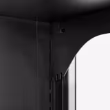 Wandkühlregal - 1002mm - 440 Liter - mit 2 rahmenlosen Glasschiebetüren & 4 Ablagen
