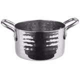 (6 Stück) Serviertöpfchen - MUMBAI - Edelstahl - 0,3 Liter - Ø 95mm - Silber