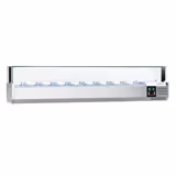 Countertop Prep Well / Refrigerated Topping Unit PREMIUM - with LED Lighting - 2000x395mm - 9x GN 1/3