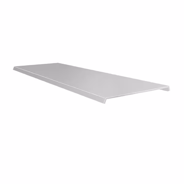 Afdekplaat - RVS - 1875x487x33mm - voor 2 koeleilanden KIBL1955 - voor rug-aan-rug opstelling