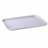 (6 stuks) Fastfood-dienblad - FAST FOOD - Polypropyleen - GN 1/1 - hoogte: 20mm - Grijs - antislip-oppervlak - geschikt voor vaatwasser
