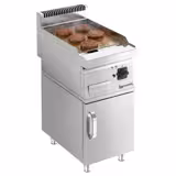 Elektrikli Pleyt Izgara - Krom Kaplama (Sert Krom) - 4,5kW - Düz - Pişirme Yüzeyi: 395x535mm - Alt Dolaplı - 1 Kapılı