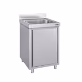 Mueble fregadero de acero Inox. ECO - 0,6 m - 1 cubeta - L 40 x A 40 x P 25 cm