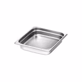 (1 piece) - Stainless steel GN container 2/3 - perforated - height 65 mm