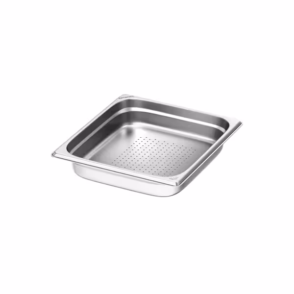 Paslanmaz Çelik Gastronorm Küvet GN 2/3 - delikli - Yükseklik:65mm