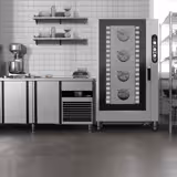 Electric Commercial Combi Oven - Manual Controls - 20x GN 1/1 - incl. Trolley