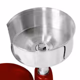 Máquina de hamburguesas manual - Aluminio anodizado y acero inoxidable - Ø100mm - Rojo