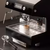 Commercial 1-Group Espresso Machine – Coffee Bundle 12 kg Beans - Compact 375×530×485 mm - 1.80 kW